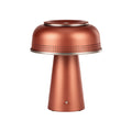 **Technische titel in het Nederlands:** **Moderne metalen tafellamp met ventilatieopeningen**
