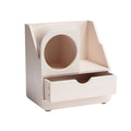 **Houten bureau-organizer met lade en vakken**