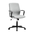 **Ergonomische Grijze Bureaustoel met Verstelbare Armleuningen**